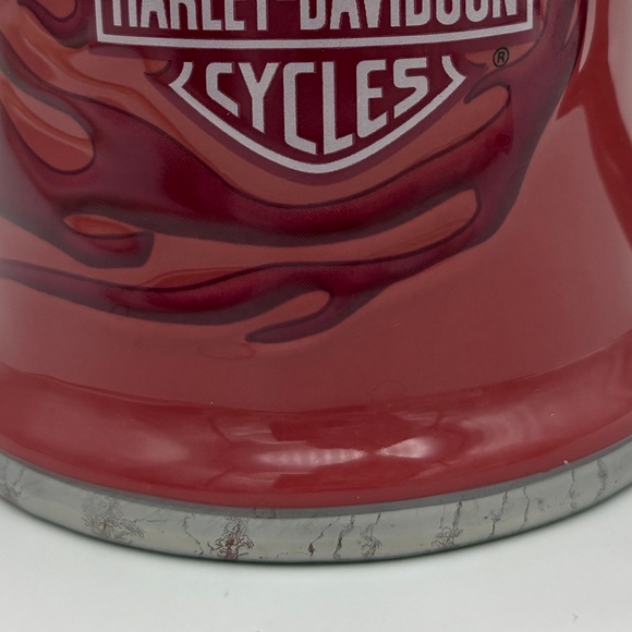 Harley-Davidson Brick Red Flame Design Mug with Logo 12 oz - Picture 4 of 5